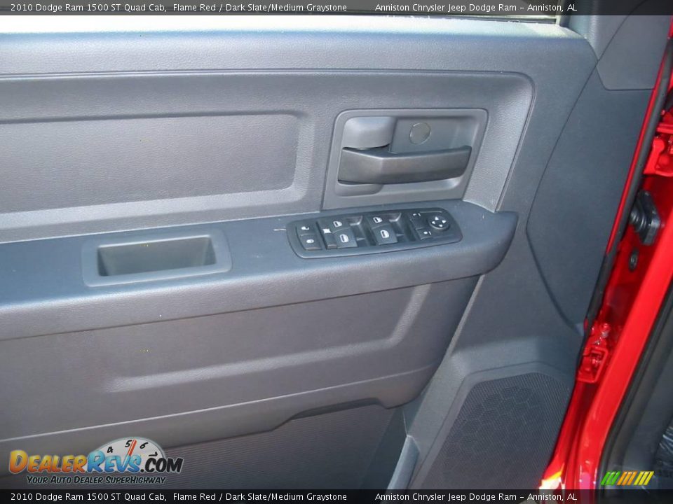2010 Dodge Ram 1500 ST Quad Cab Flame Red / Dark Slate/Medium Graystone Photo #7