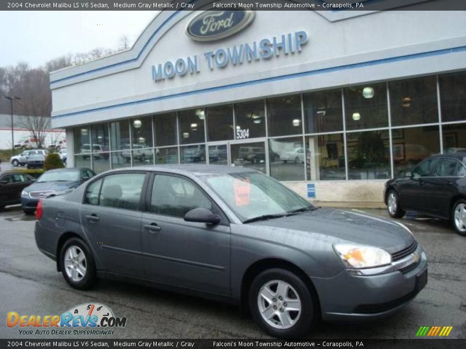 2004 Chevrolet Malibu LS V6 Sedan Medium Gray Metallic / Gray Photo #1