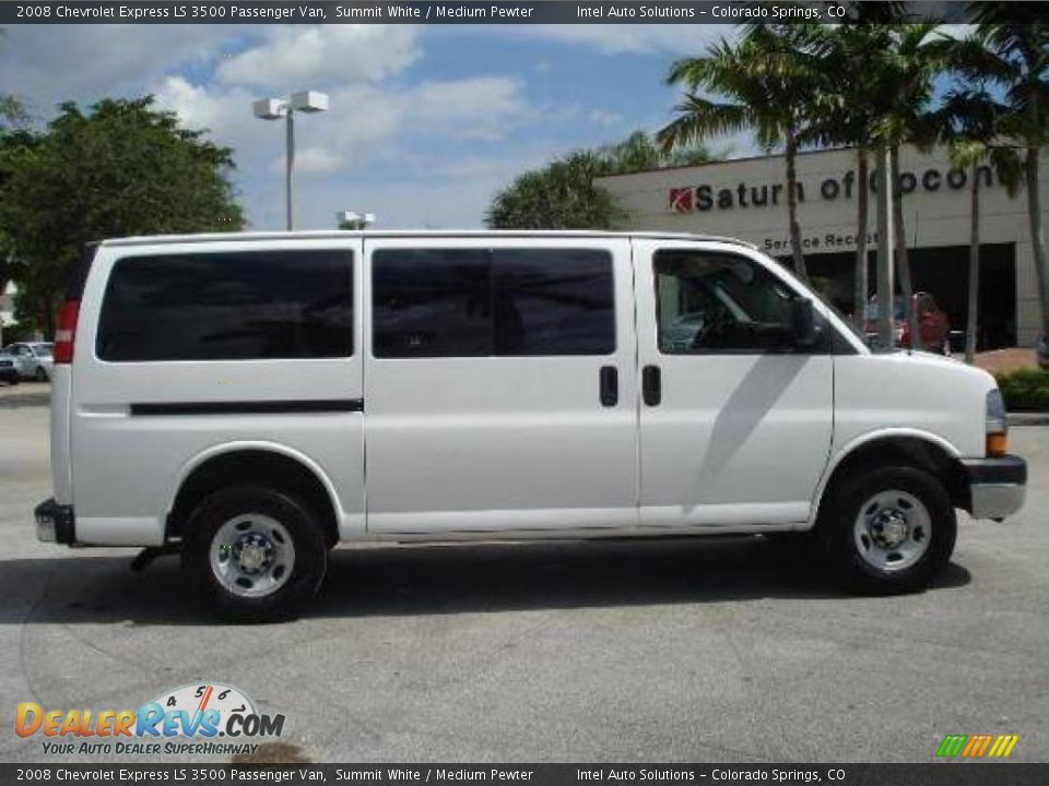 2008 Chevrolet Express LS 3500 Passenger Van Summit White / Medium Pewter Photo #3