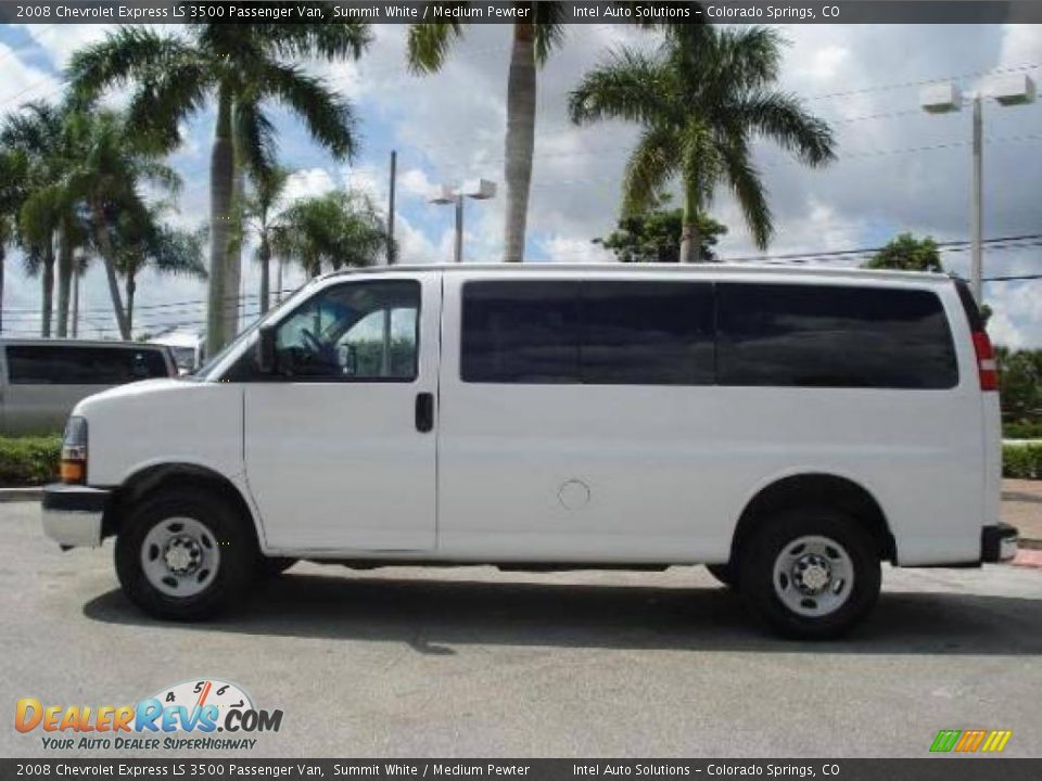 2008 Chevrolet Express LS 3500 Passenger Van Summit White / Medium Pewter Photo #4