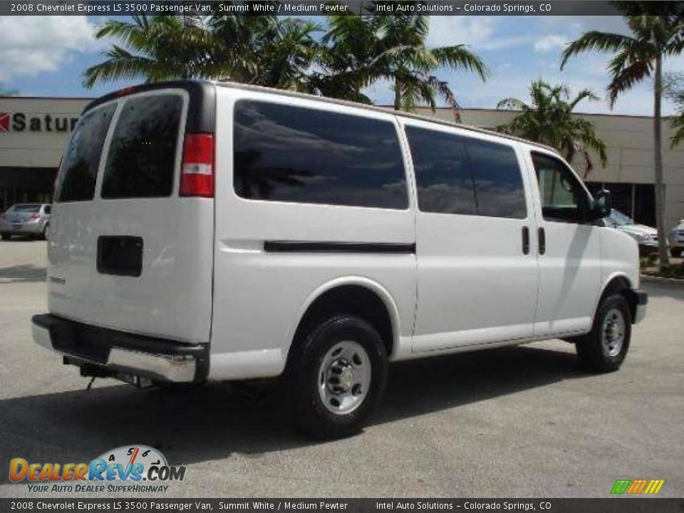 2008 Chevrolet Express LS 3500 Passenger Van Summit White / Medium Pewter Photo #5