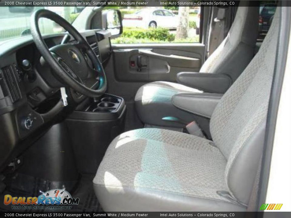 2008 Chevrolet Express LS 3500 Passenger Van Summit White / Medium Pewter Photo #6