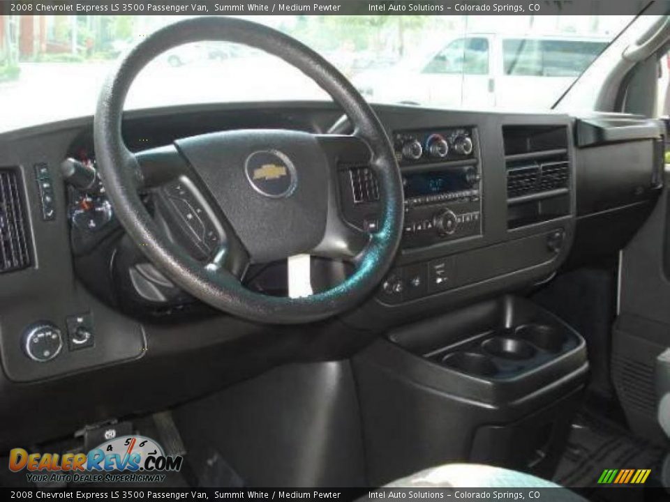 2008 Chevrolet Express LS 3500 Passenger Van Summit White / Medium Pewter Photo #7