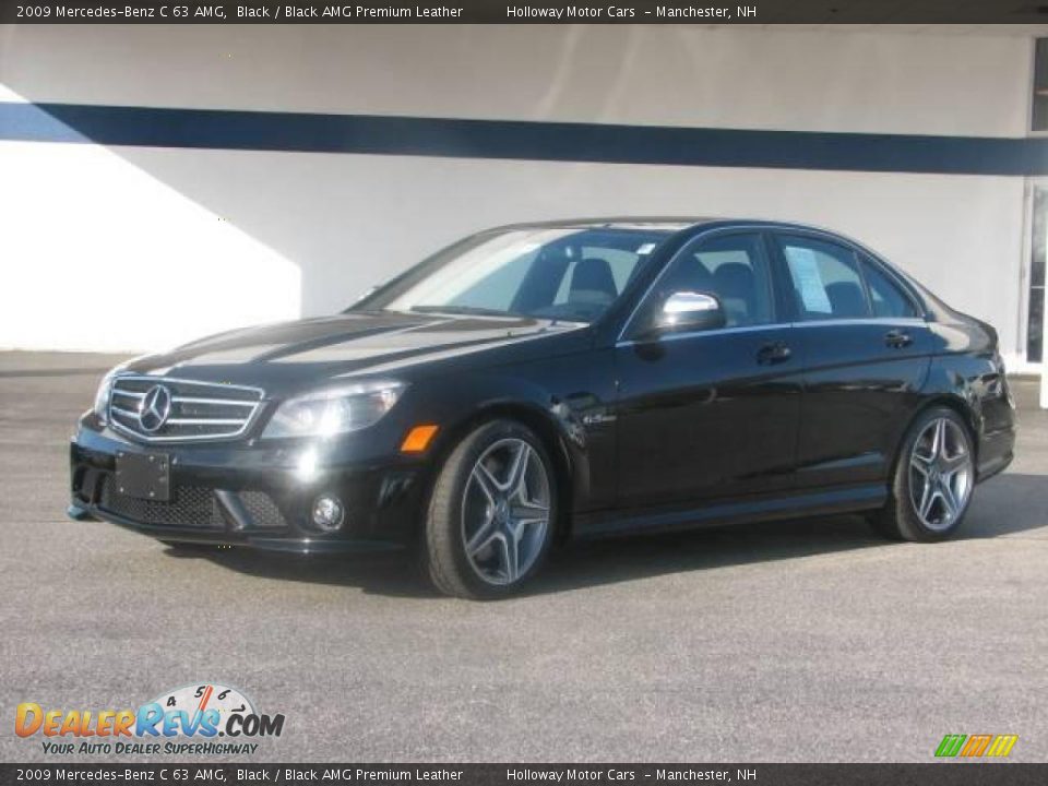 2009 Mercedes-Benz C 63 AMG Black / Black AMG Premium Leather Photo #1