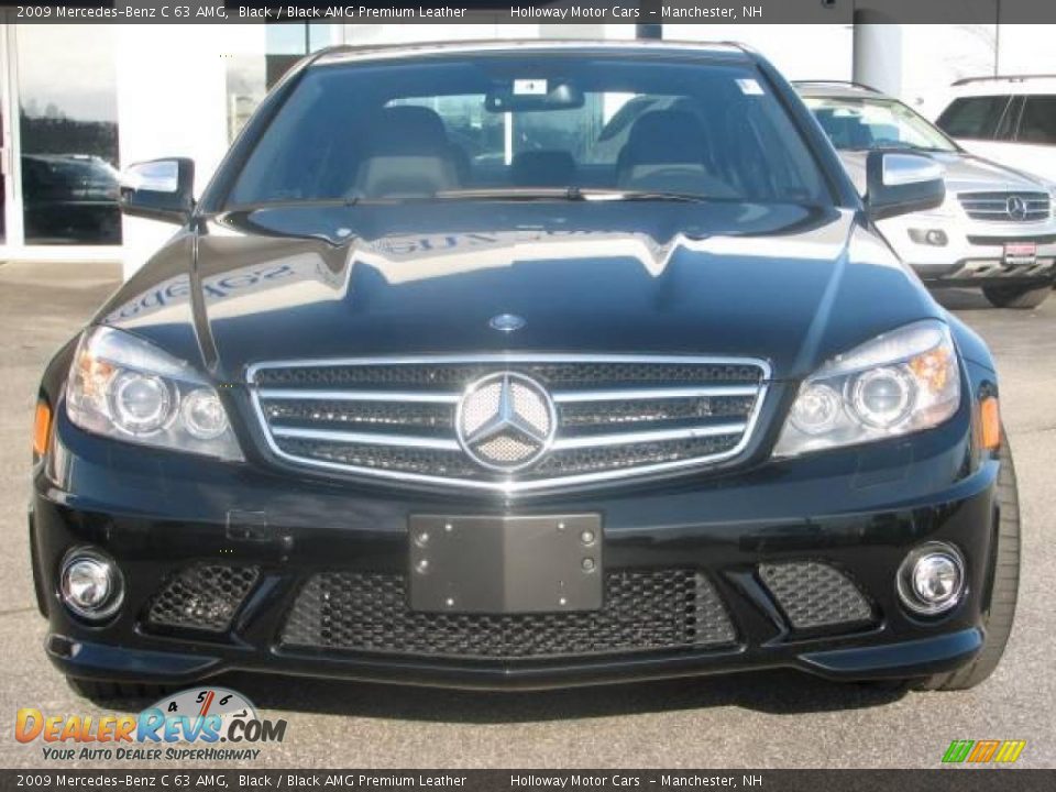 2009 Mercedes-Benz C 63 AMG Black / Black AMG Premium Leather Photo #2