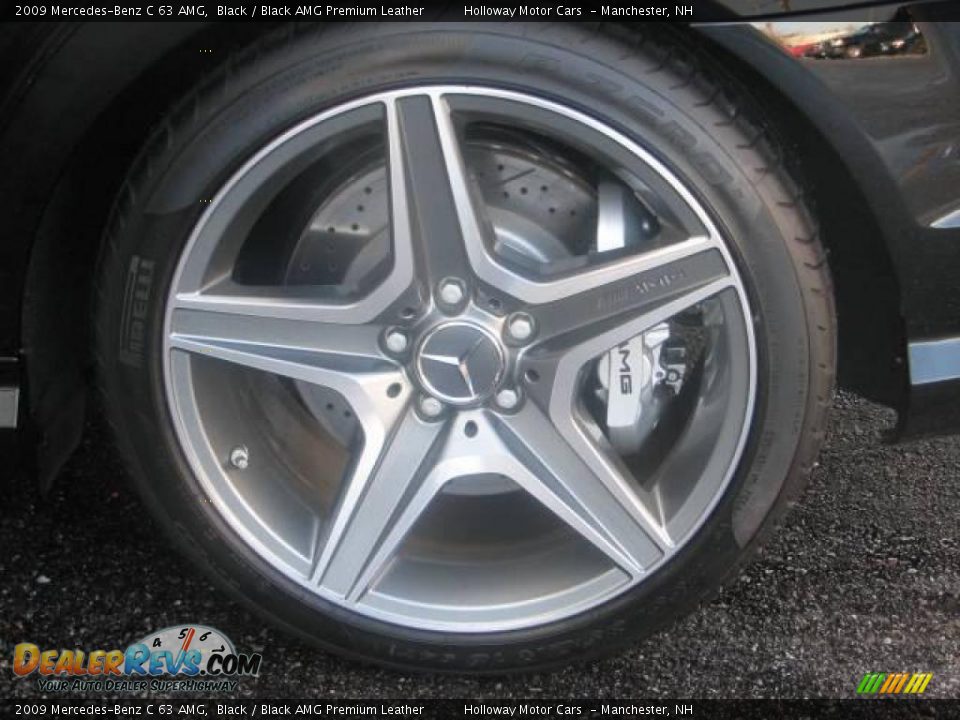 2009 Mercedes-Benz C 63 AMG Black / Black AMG Premium Leather Photo #9