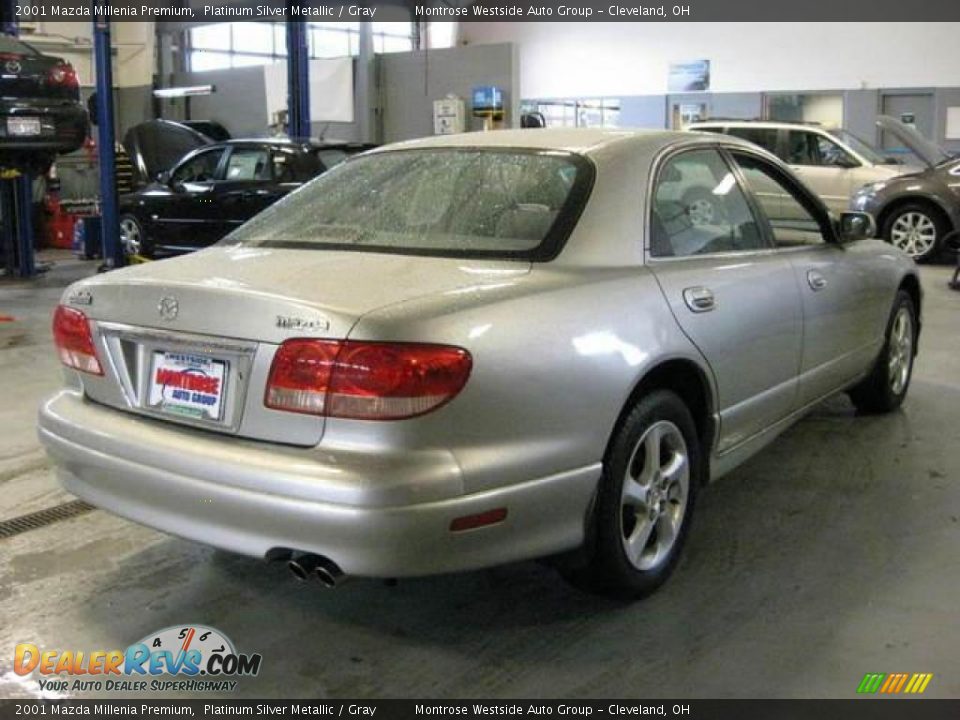 2001 Mazda Millenia Premium Platinum Silver Metallic / Gray Photo #6