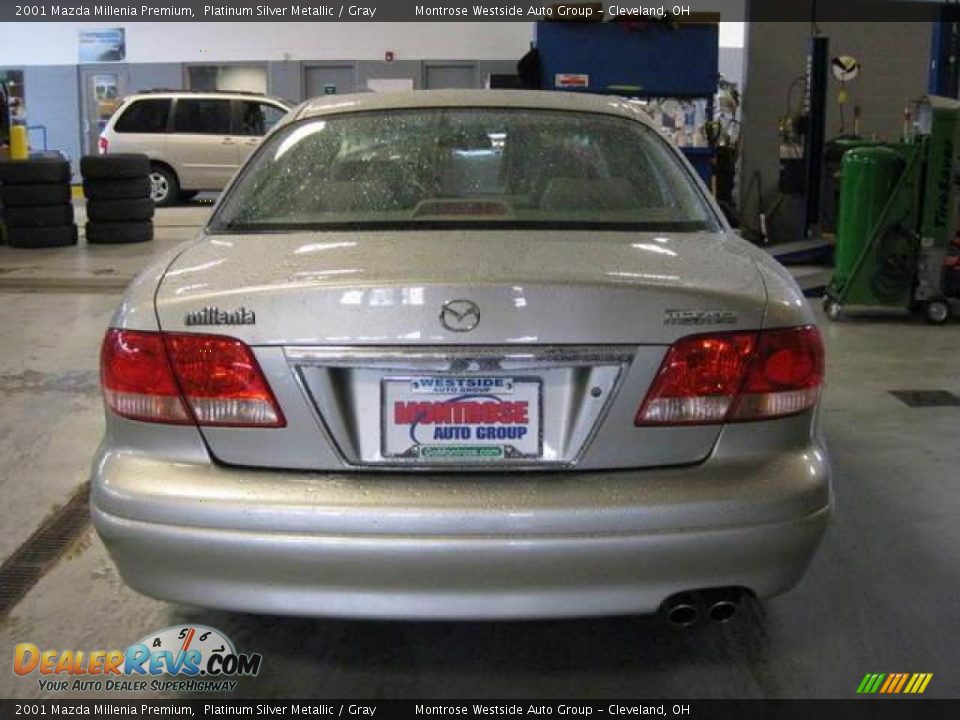 2001 Mazda Millenia Premium Platinum Silver Metallic / Gray Photo #7