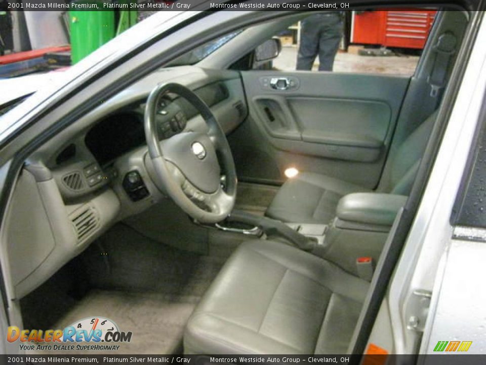 2001 Mazda Millenia Premium Platinum Silver Metallic / Gray Photo #10