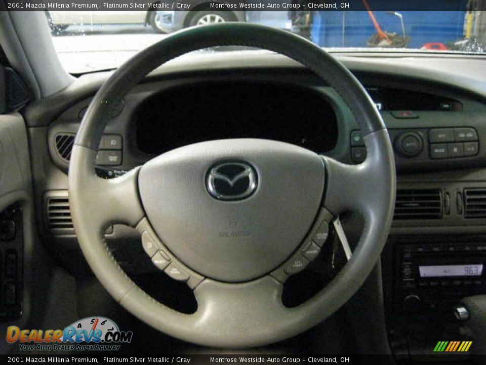 2001 Mazda Millenia Premium Platinum Silver Metallic / Gray Photo #14