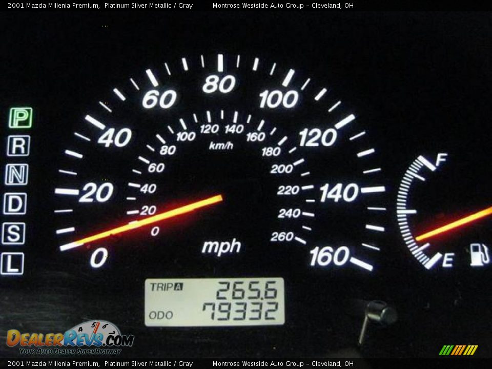 2001 Mazda Millenia Premium Platinum Silver Metallic / Gray Photo #19