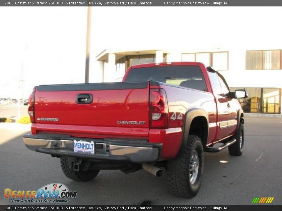 2003 Chevrolet Silverado 2500HD LS Extended Cab 4x4 Victory Red / Dark Charcoal Photo #5