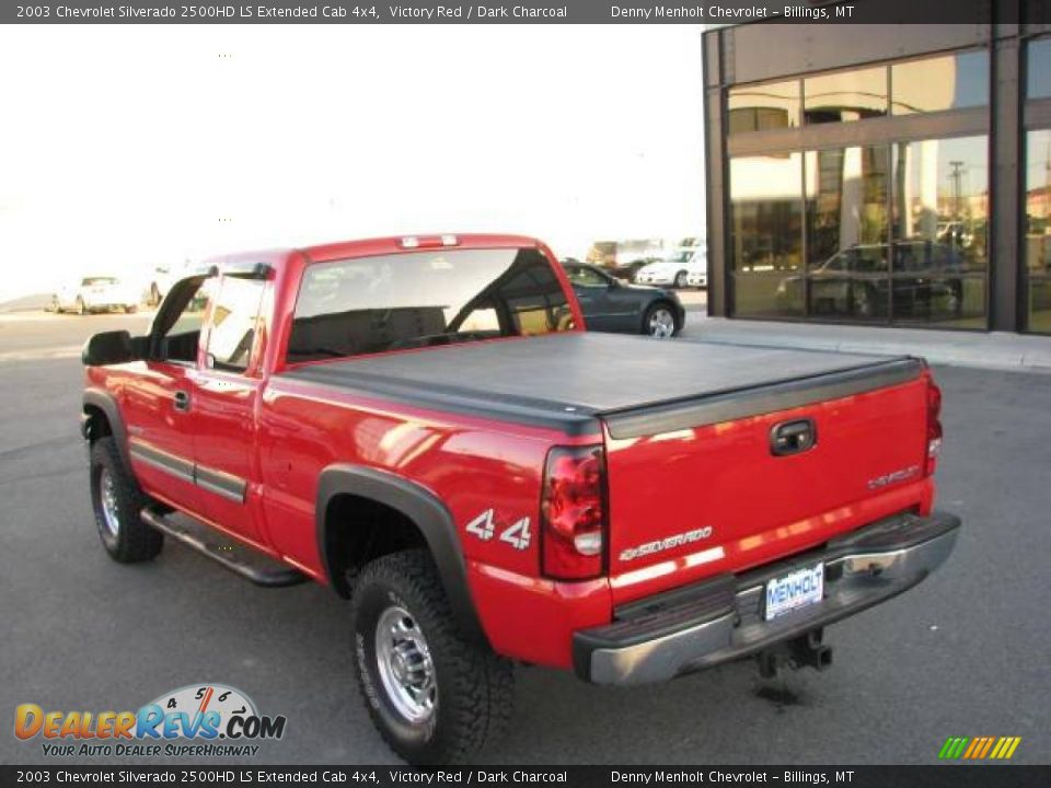 2003 Chevrolet Silverado 2500HD LS Extended Cab 4x4 Victory Red / Dark Charcoal Photo #6