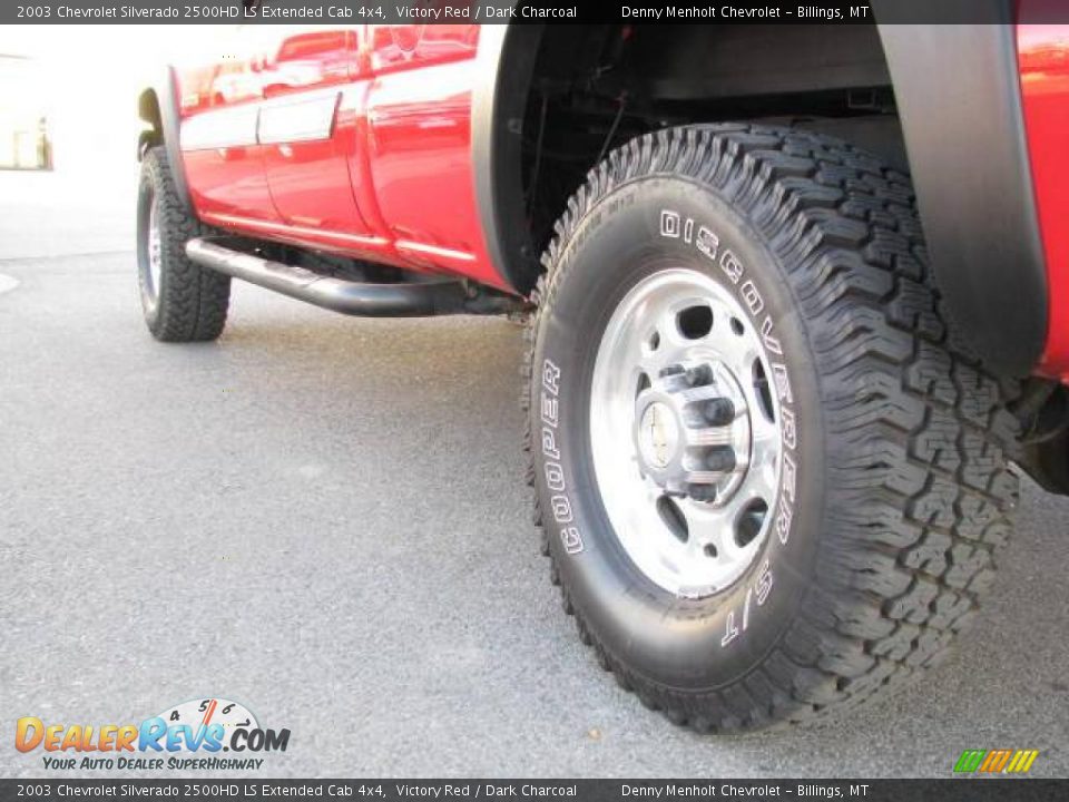 2003 Chevrolet Silverado 2500HD LS Extended Cab 4x4 Victory Red / Dark Charcoal Photo #7