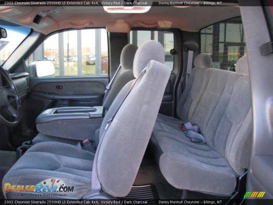 2003 Chevrolet Silverado 2500HD LS Extended Cab 4x4 Victory Red / Dark Charcoal Photo #9