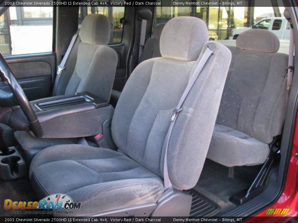 2003 Chevrolet Silverado 2500HD LS Extended Cab 4x4 Victory Red / Dark Charcoal Photo #10