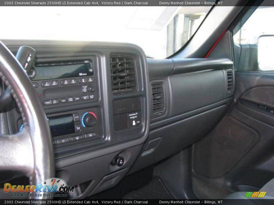 2003 Chevrolet Silverado 2500HD LS Extended Cab 4x4 Victory Red / Dark Charcoal Photo #12