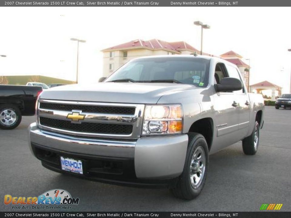 2007 Chevrolet Silverado 1500 LT Crew Cab Silver Birch Metallic / Dark Titanium Gray Photo #2