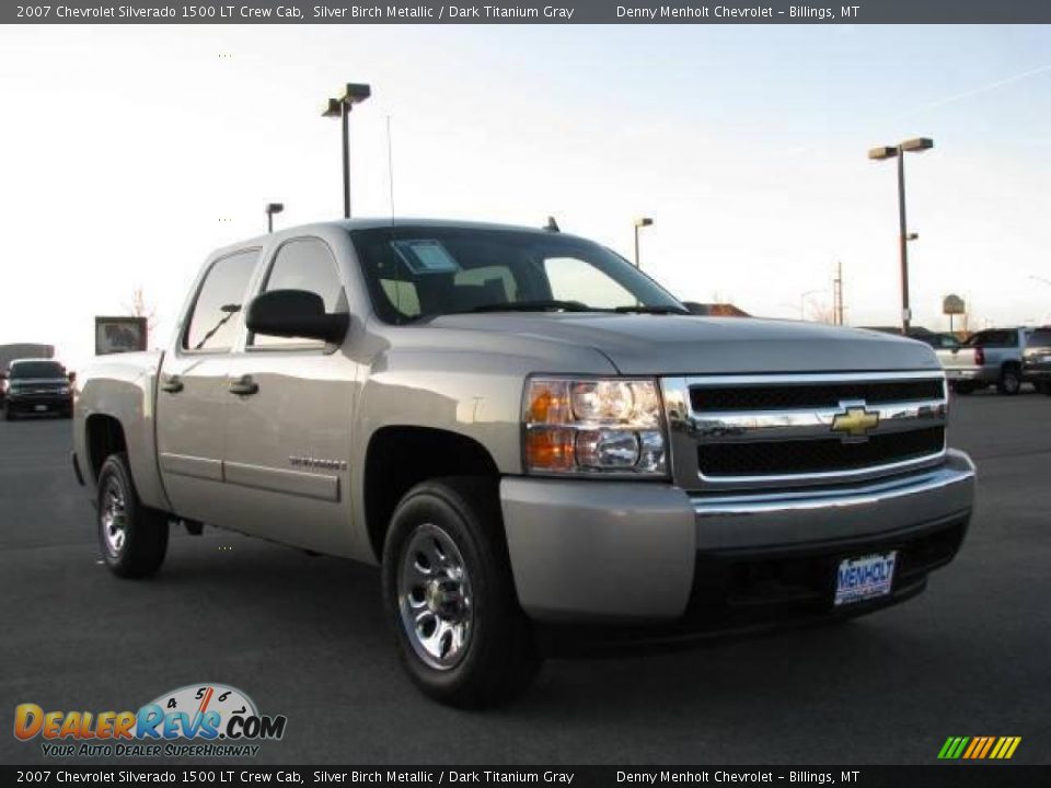 2007 Chevrolet Silverado 1500 LT Crew Cab Silver Birch Metallic / Dark Titanium Gray Photo #3