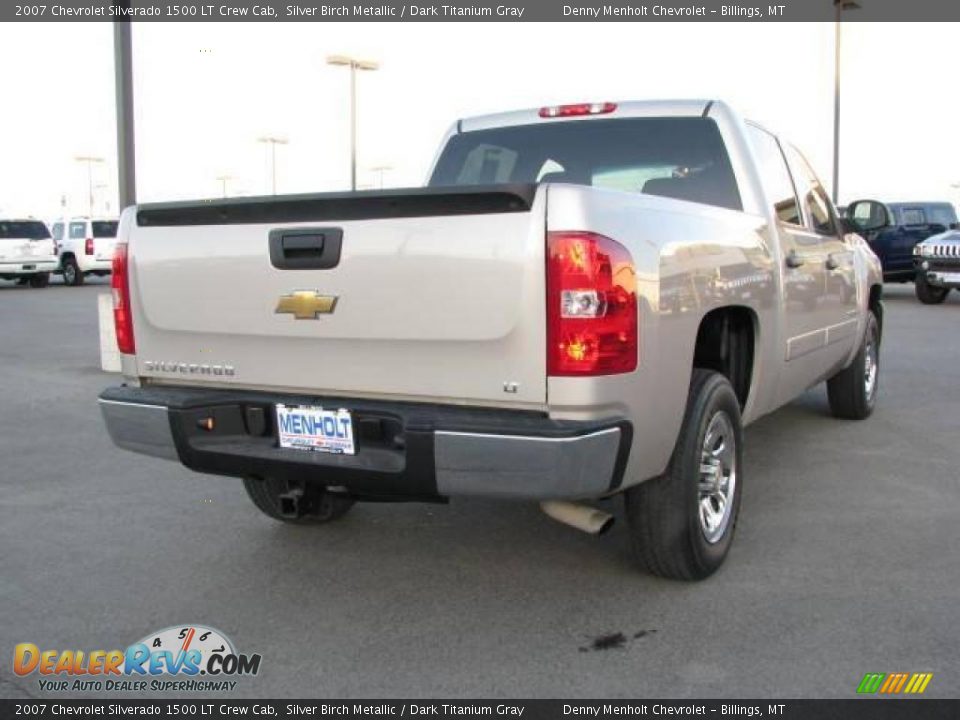 2007 Chevrolet Silverado 1500 LT Crew Cab Silver Birch Metallic / Dark Titanium Gray Photo #5