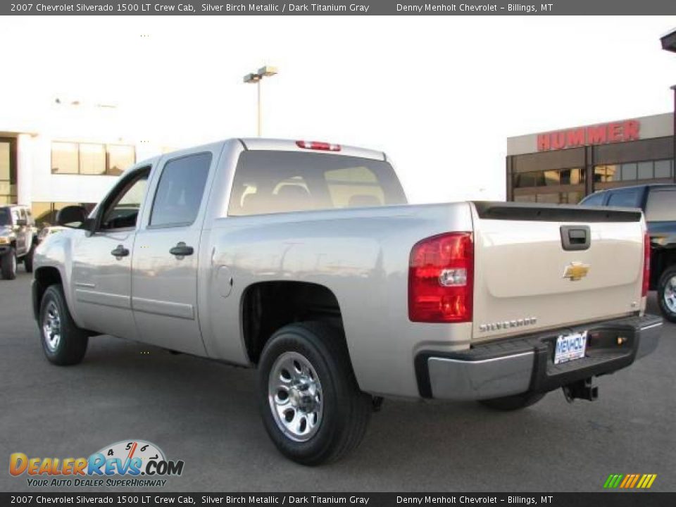 2007 Chevrolet Silverado 1500 LT Crew Cab Silver Birch Metallic / Dark Titanium Gray Photo #6