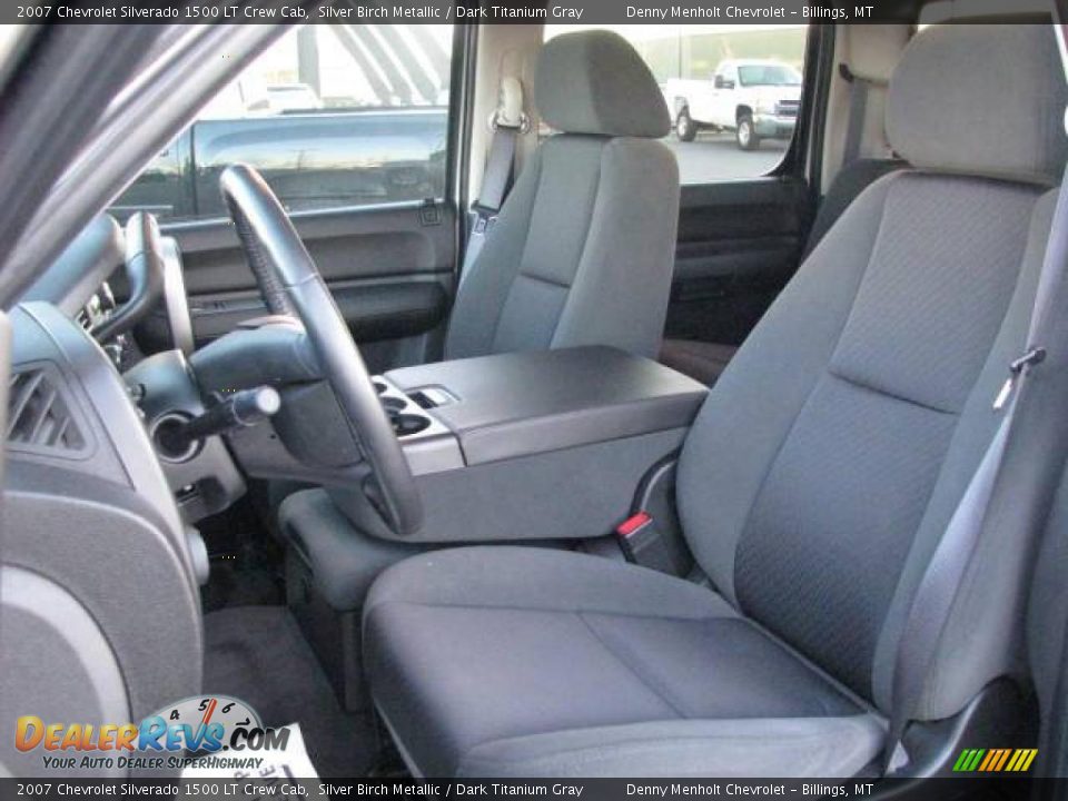 2007 Chevrolet Silverado 1500 LT Crew Cab Silver Birch Metallic / Dark Titanium Gray Photo #9
