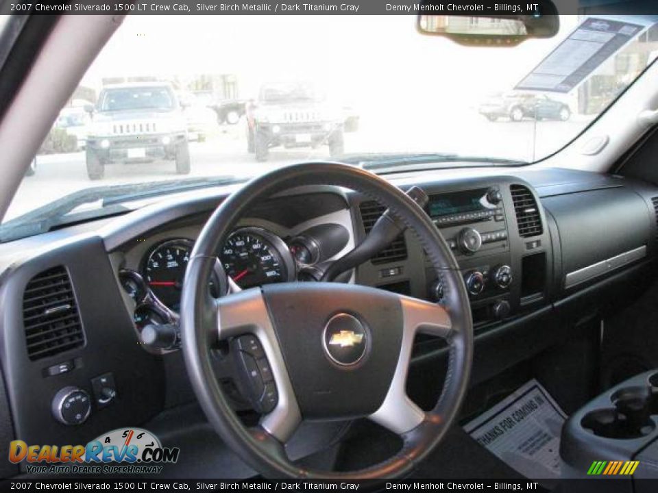 2007 Chevrolet Silverado 1500 LT Crew Cab Silver Birch Metallic / Dark Titanium Gray Photo #10