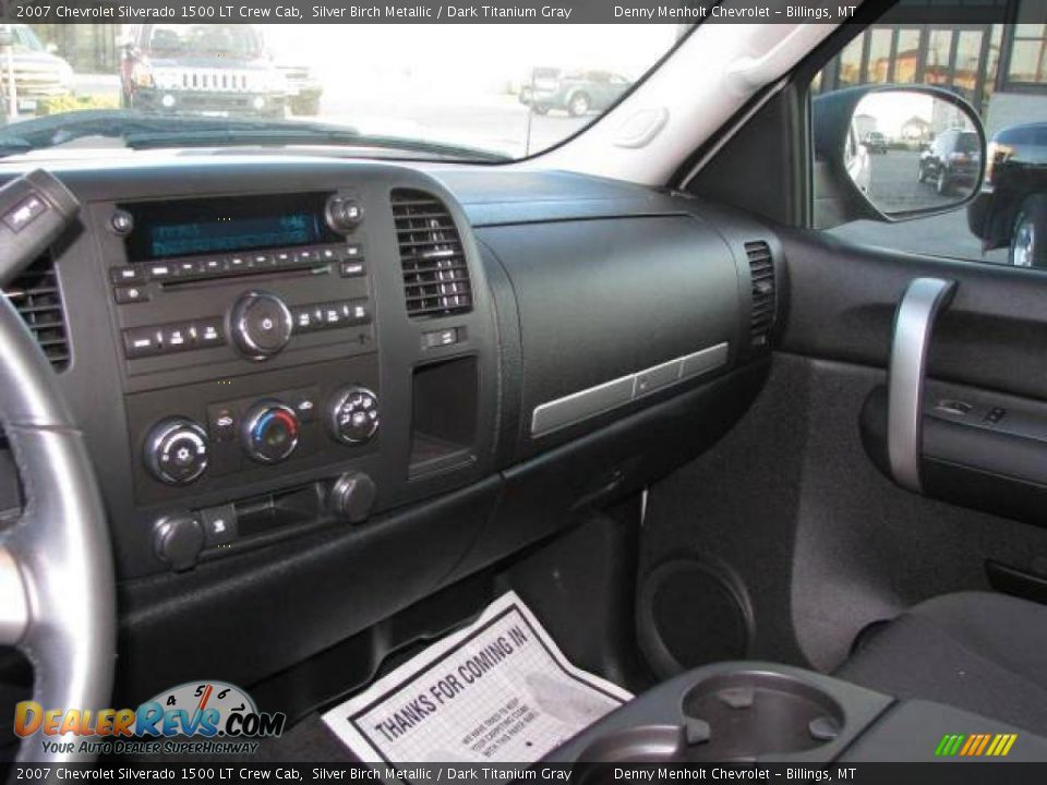 2007 Chevrolet Silverado 1500 LT Crew Cab Silver Birch Metallic / Dark Titanium Gray Photo #11