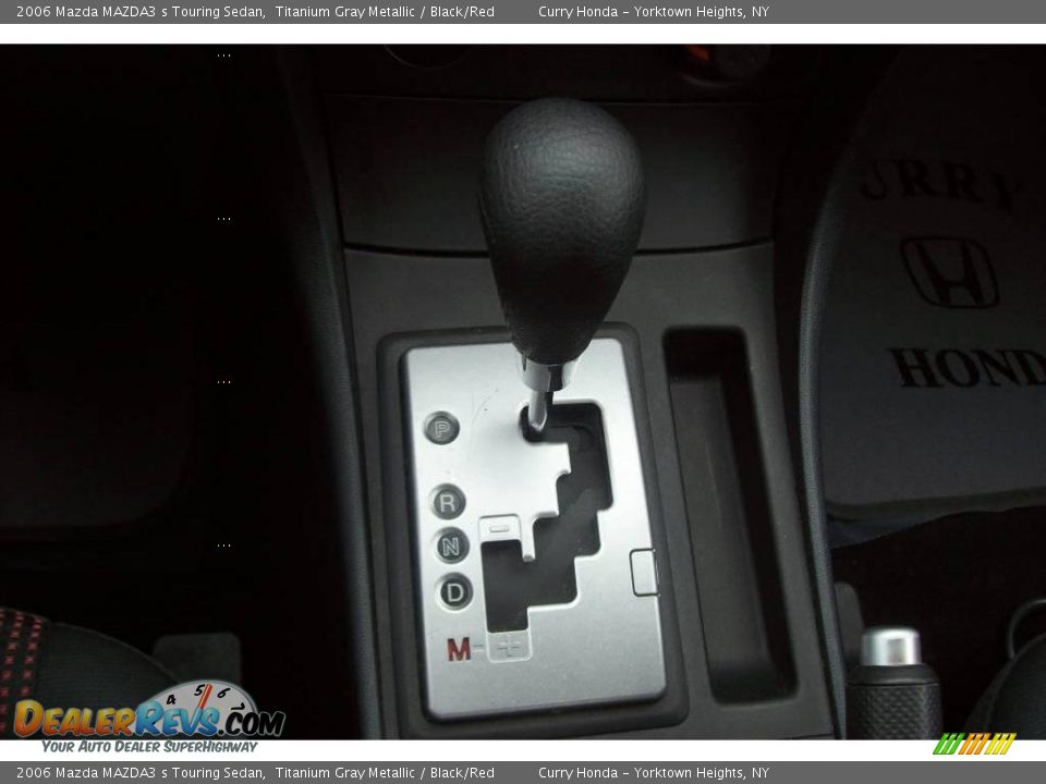2006 Mazda MAZDA3 s Touring Sedan Titanium Gray Metallic / Black/Red Photo #16