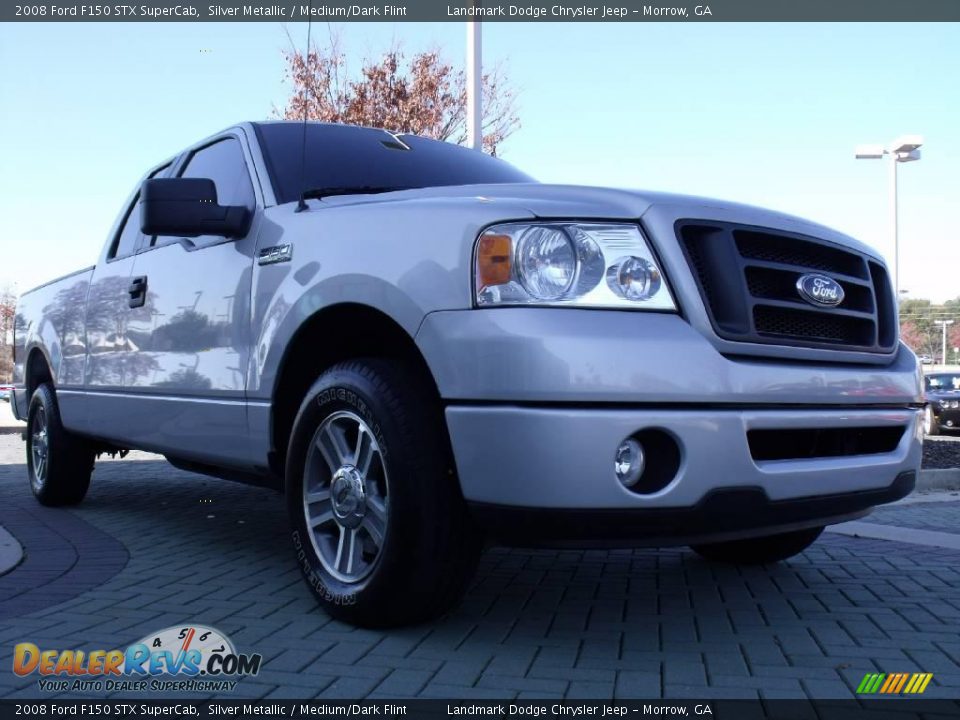 2008 Ford F150 STX SuperCab Silver Metallic / Medium/Dark Flint Photo #7