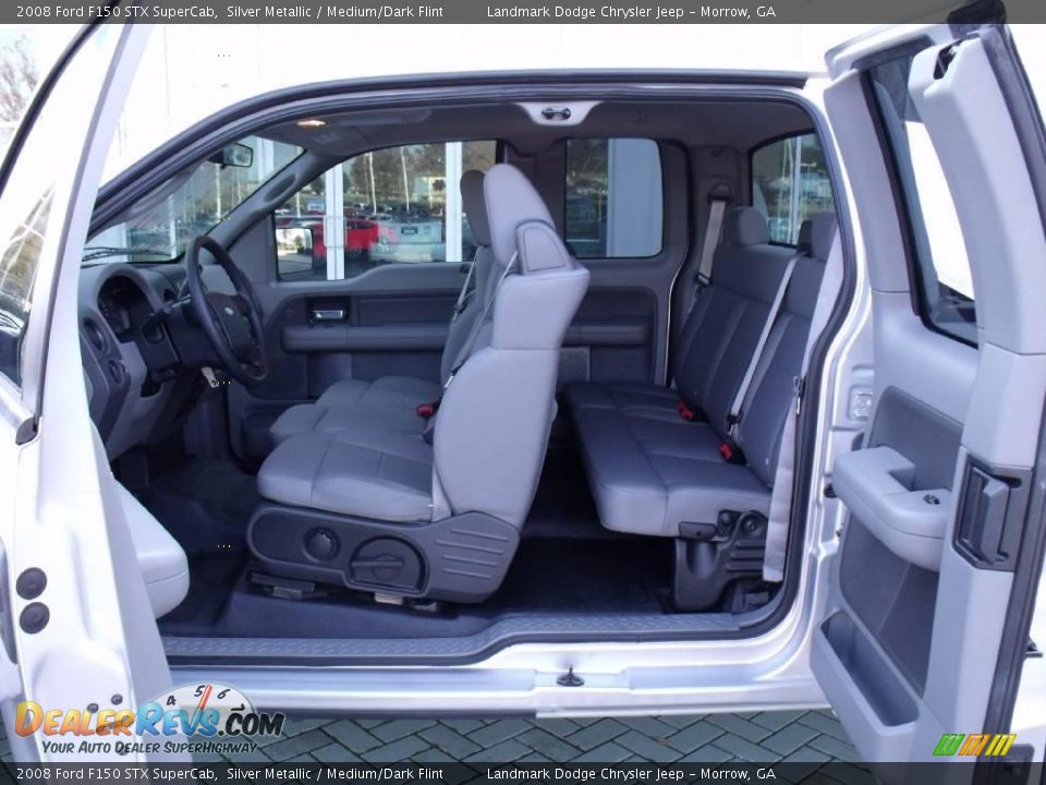 2008 Ford F150 STX SuperCab Silver Metallic / Medium/Dark Flint Photo #14