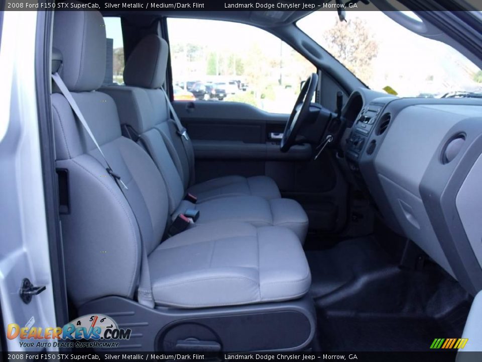 2008 Ford F150 STX SuperCab Silver Metallic / Medium/Dark Flint Photo #17