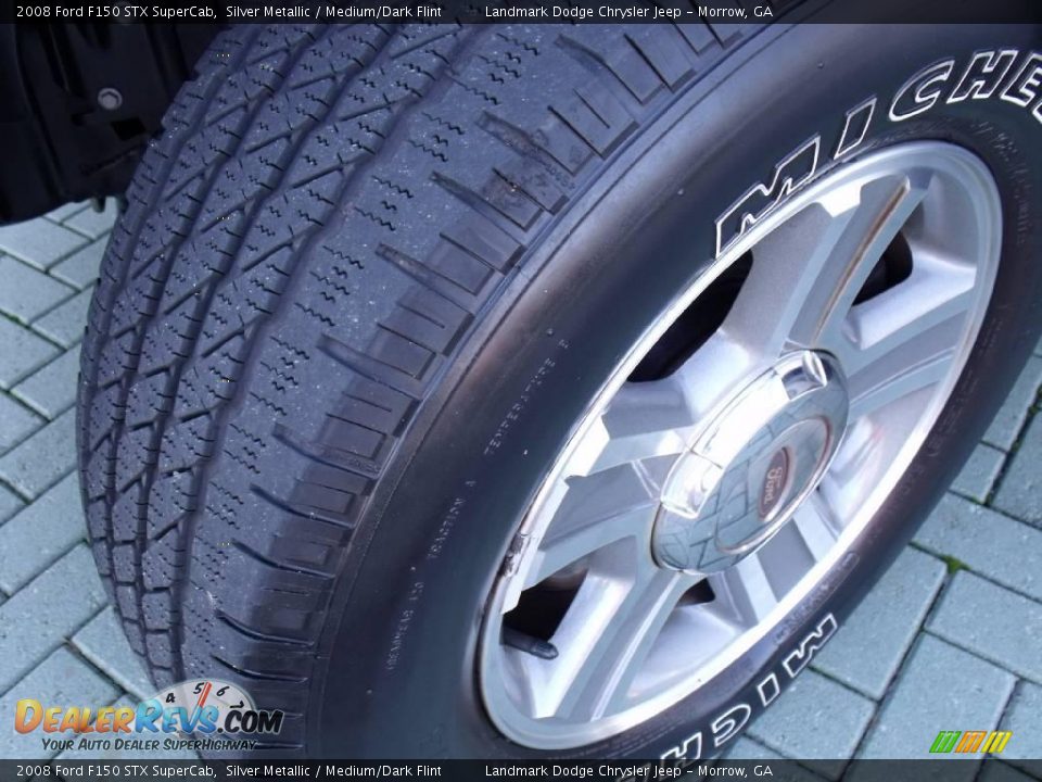 2008 Ford F150 STX SuperCab Silver Metallic / Medium/Dark Flint Photo #28