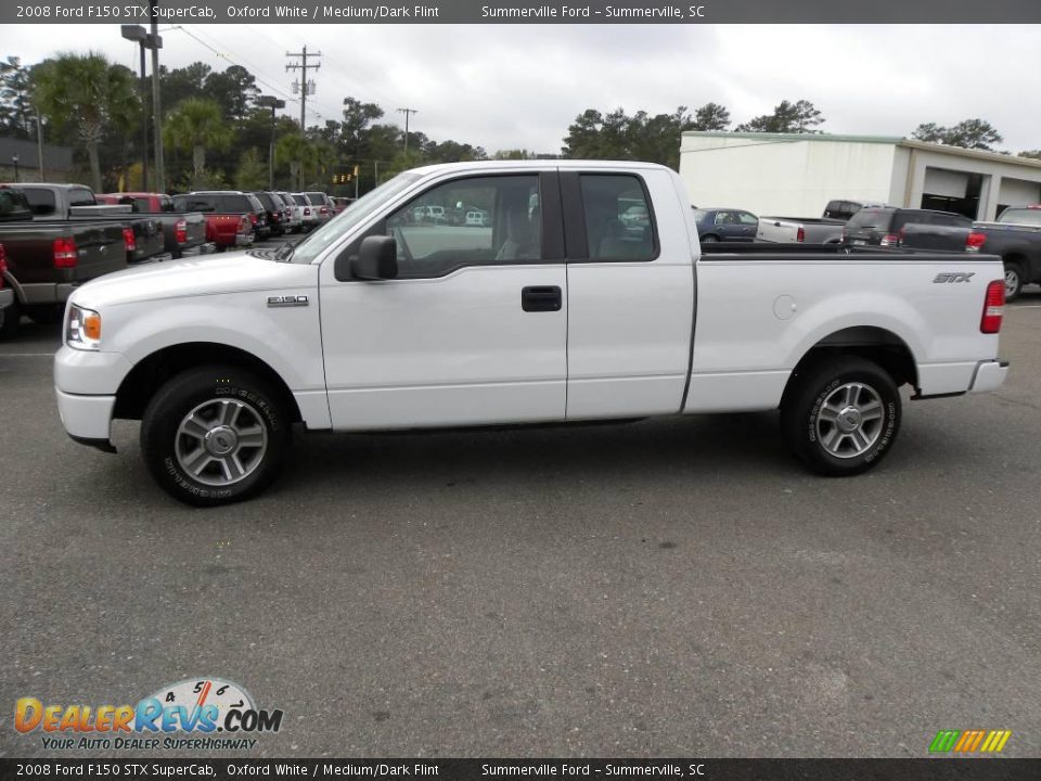 2008 Ford F150 STX SuperCab Oxford White / Medium/Dark Flint Photo #2