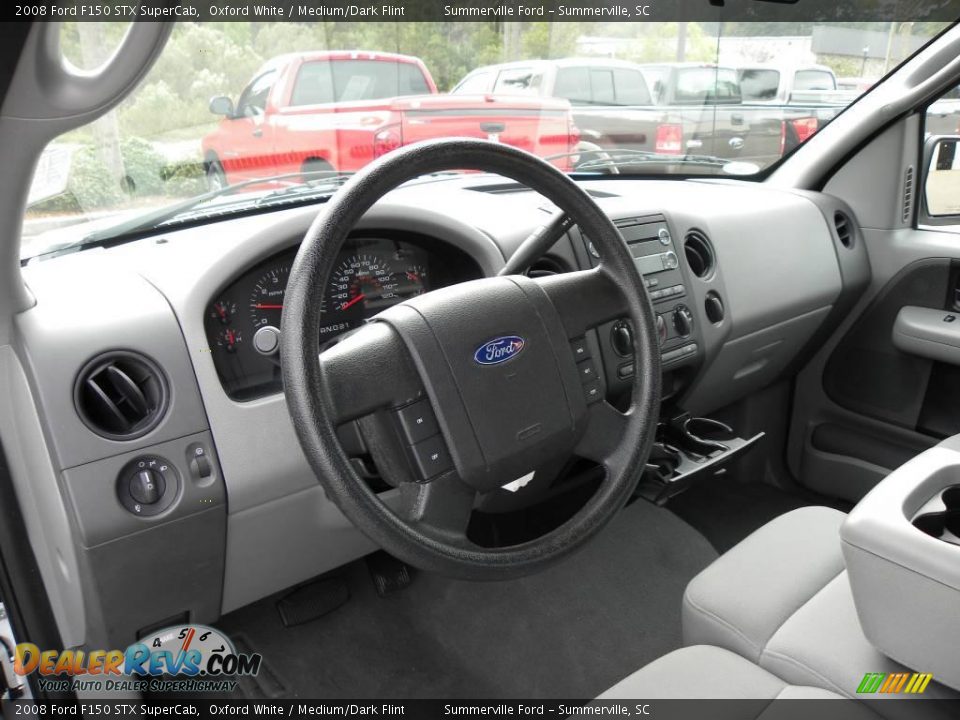 2008 Ford F150 STX SuperCab Oxford White / Medium/Dark Flint Photo #3
