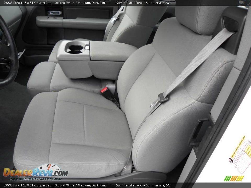 2008 Ford F150 STX SuperCab Oxford White / Medium/Dark Flint Photo #4