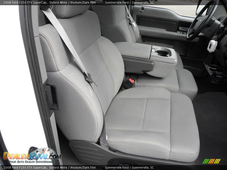 2008 Ford F150 STX SuperCab Oxford White / Medium/Dark Flint Photo #8