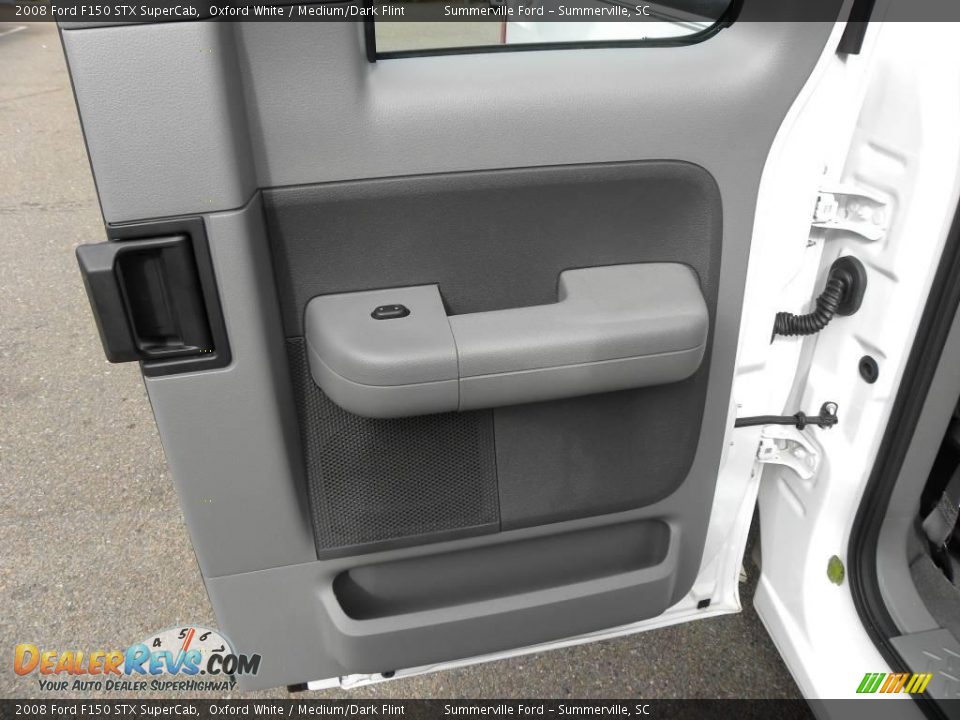 2008 Ford F150 STX SuperCab Oxford White / Medium/Dark Flint Photo #11
