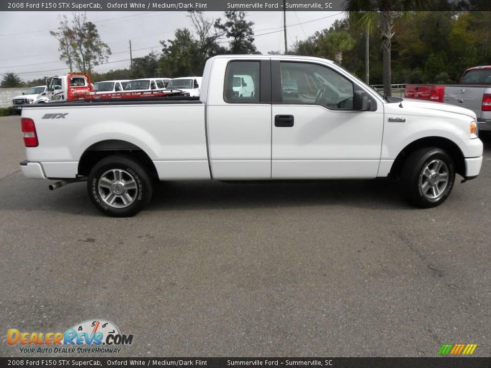 2008 Ford F150 STX SuperCab Oxford White / Medium/Dark Flint Photo #12