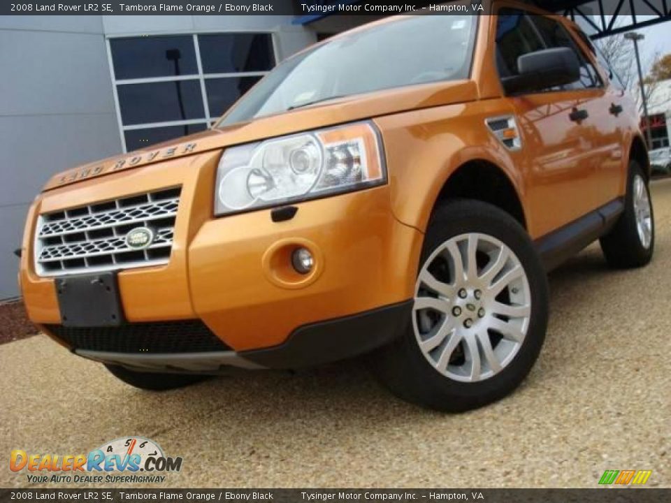 2008 Land Rover LR2 SE Tambora Flame Orange / Ebony Black Photo #2