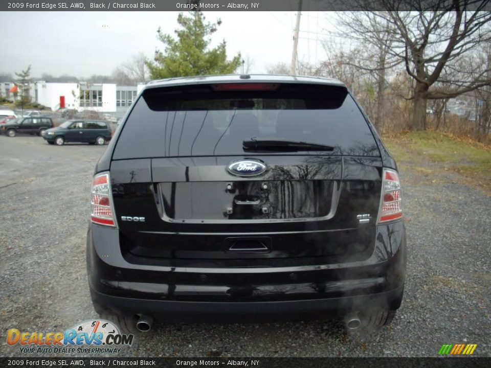 2009 Ford Edge SEL AWD Black / Charcoal Black Photo #5
