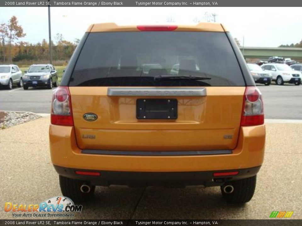 2008 Land Rover LR2 SE Tambora Flame Orange / Ebony Black Photo #6