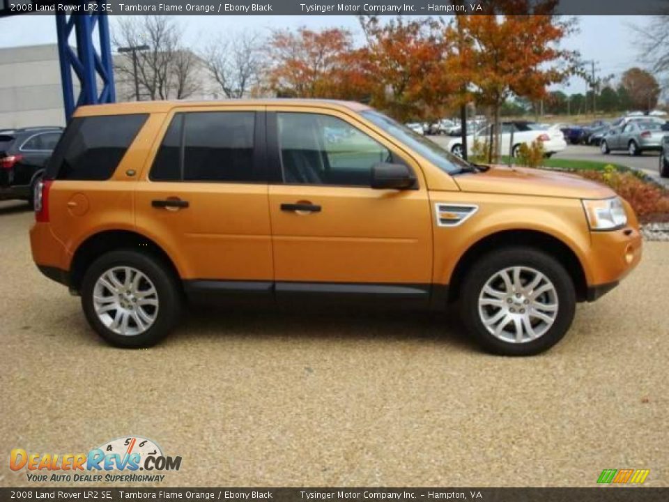 2008 Land Rover LR2 SE Tambora Flame Orange / Ebony Black Photo #8