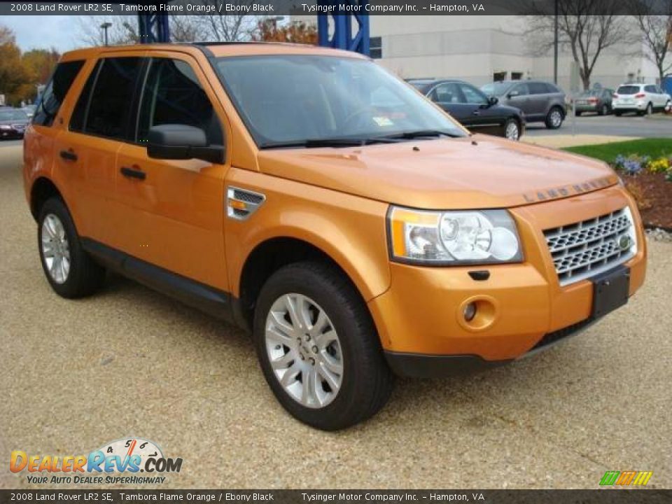 2008 Land Rover LR2 SE Tambora Flame Orange / Ebony Black Photo #9