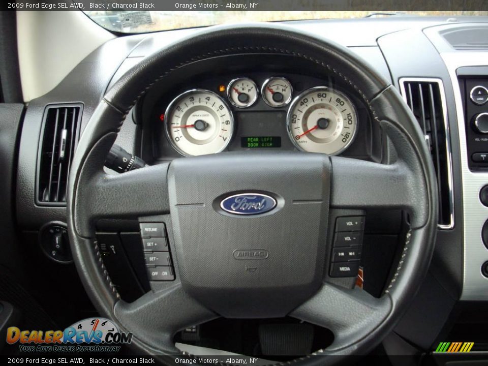 2009 Ford Edge SEL AWD Black / Charcoal Black Photo #14
