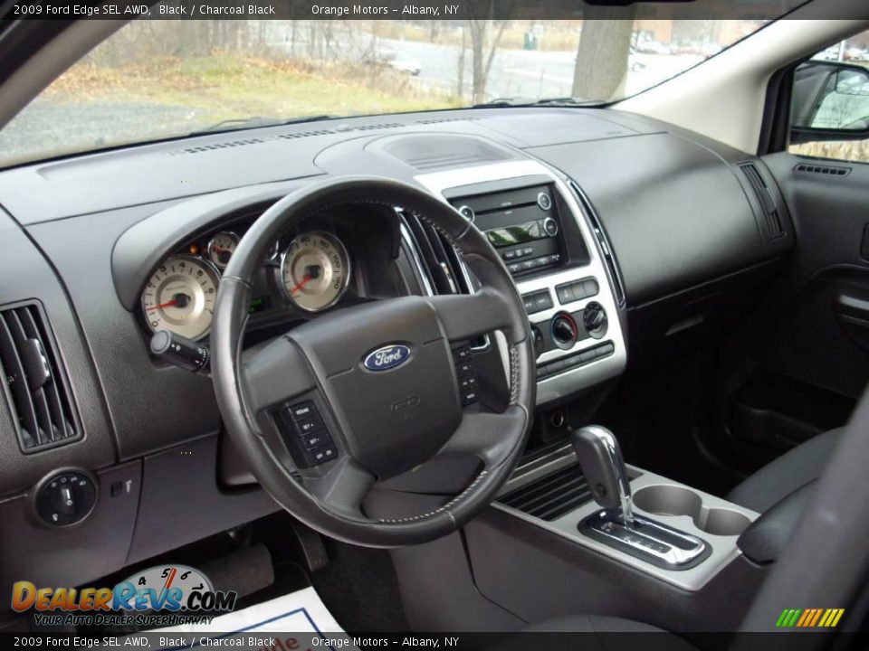 2009 Ford Edge SEL AWD Black / Charcoal Black Photo #17