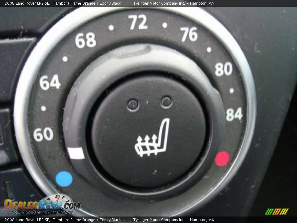 2008 Land Rover LR2 SE Tambora Flame Orange / Ebony Black Photo #21