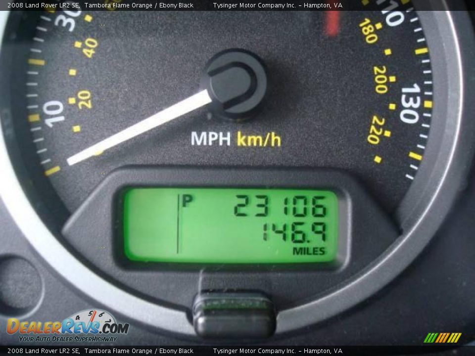 2008 Land Rover LR2 SE Tambora Flame Orange / Ebony Black Photo #23