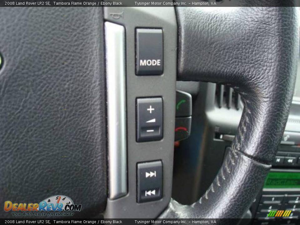 2008 Land Rover LR2 SE Tambora Flame Orange / Ebony Black Photo #25
