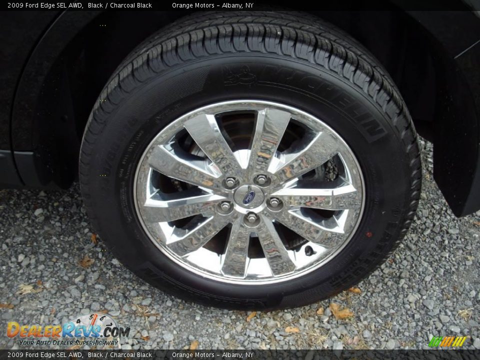 2009 Ford Edge SEL AWD Black / Charcoal Black Photo #22